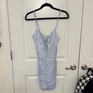 H&M Light Blue Floral Mini Dress